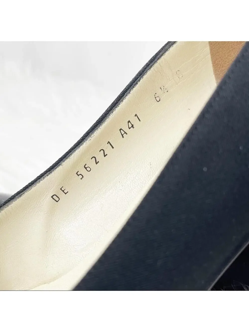 Salvatore Ferragamo Black Cap-Toe Heels 6.5 B